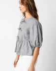 Striped Bow Top