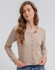 Classic Cardigan- Taupe