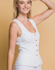 North Shore Top- White