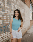 Madalynn Bodysuit- Aqua