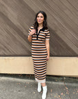 Golden Grove Midi Dress