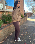 Flare Jumpsuit -Chocolate