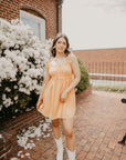 Citrus Dream Eyelet Dress