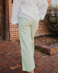 Coast To Coast Linen Pants- Green
