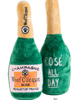 Woof Clicquot Rose' Champagne Bottle