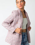 Pink Tweed Blazer