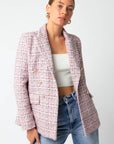 Pink Tweed Blazer