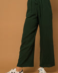 Tie Waist Pants- Green