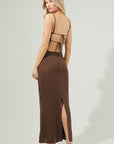 Back Tie Cami Top- Espresso