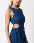 Denim Cut Out Dress