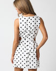 Polka Dot Cut Out Dress