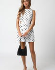 Polka Dot Cut Out Dress