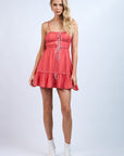 Tiered Bow Mini Dress