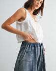 Rolling In Top- White
