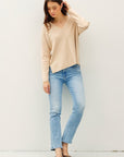 Center Seam Sweater- Oatmeal