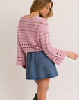 Tickled Pink Sweater