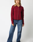 Cove Cardigan - Burgundy