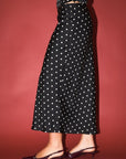 Polka Dot Satin Skirt