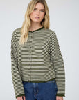 Stay Awhile Cardigan- Olive