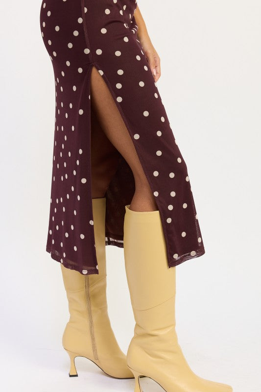 With Love Polka Dot Midi Dress