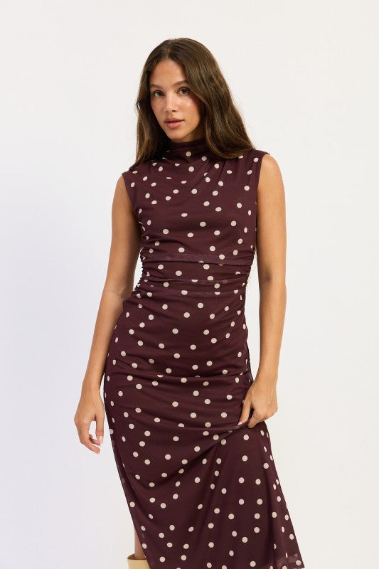 With Love Polka Dot Midi Dress
