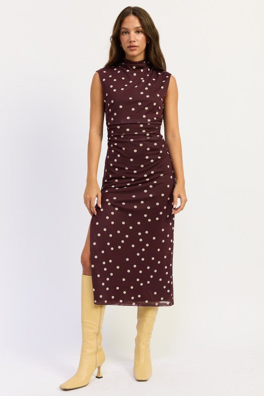 With Love Polka Dot Midi Dress