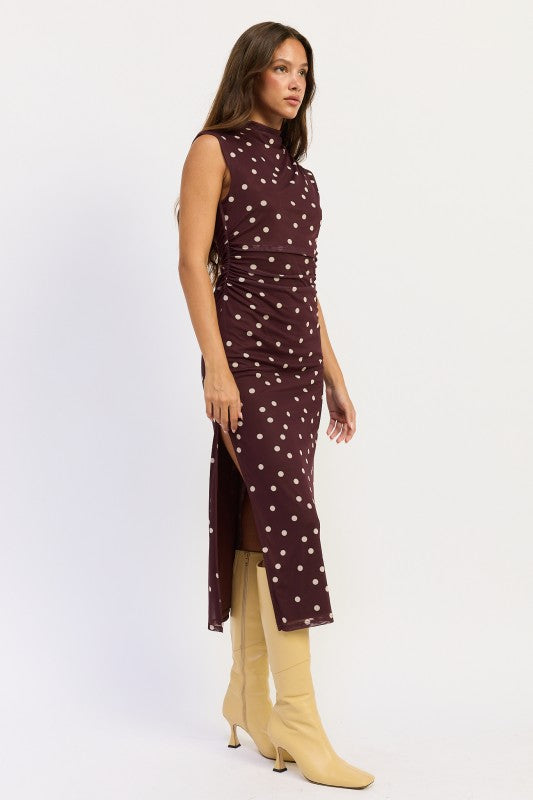 With Love Polka Dot Midi Dress