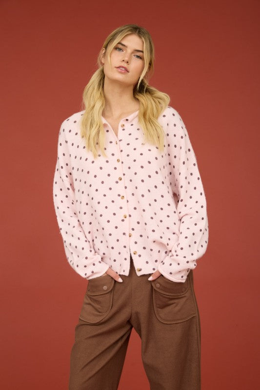 Here We Go Polka Dot Cardigan