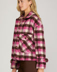 Brushed Plaid Jacket