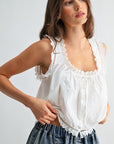 Rolling In Top- White