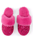 Sequin Slippers- Magenta