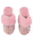 Sequin Slippers- Blush Pink