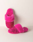 Sequin Slippers- Magenta