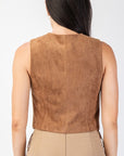 Cider Cravings Faux Suede Vest