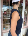 Sweet Life Sweater Vest- Navy