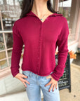 Cove Cardigan - Burgundy