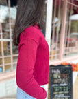 Cove Cardigan - Burgundy