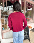 Cove Cardigan - Burgundy