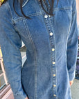 On Her Way Denim Dress