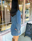 On Her Way Denim Dress