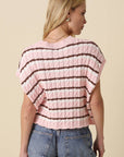 Laci Striped Knit Vest