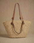 Le Panier Leather Strap Market Bag